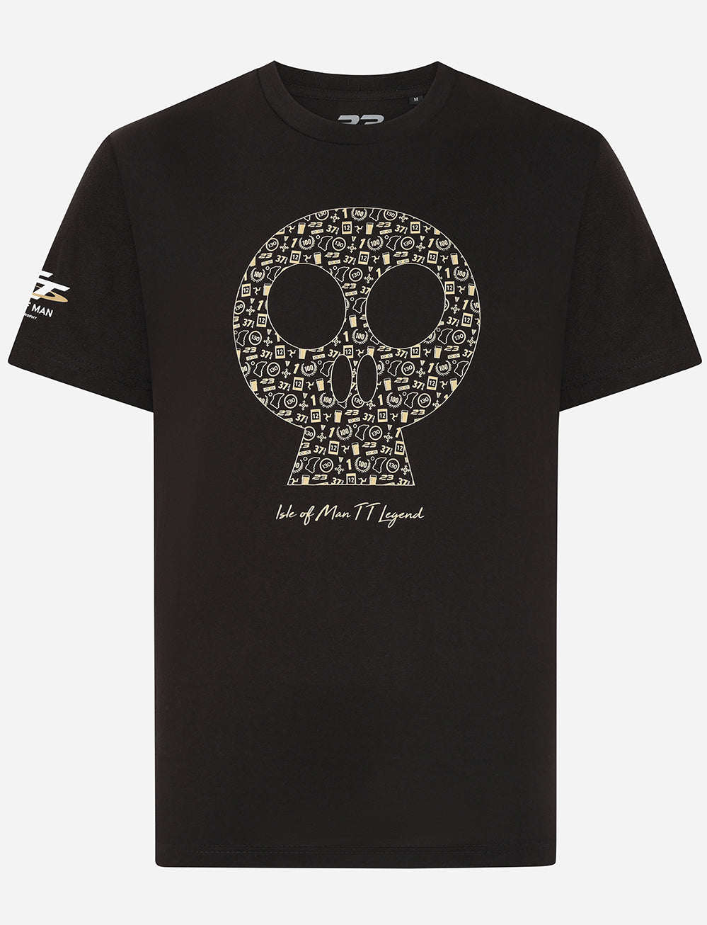 John McGuinness 'Skully' T-Shirt - Black